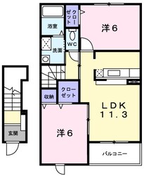 パレ　ドールＣの物件間取画像